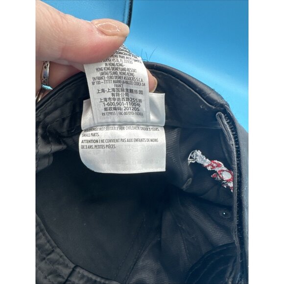 Disney Parks Black sparkle Minnie Mouse cap Hat with Red Bow Custom Name “Ava” - Picture 7 of 7